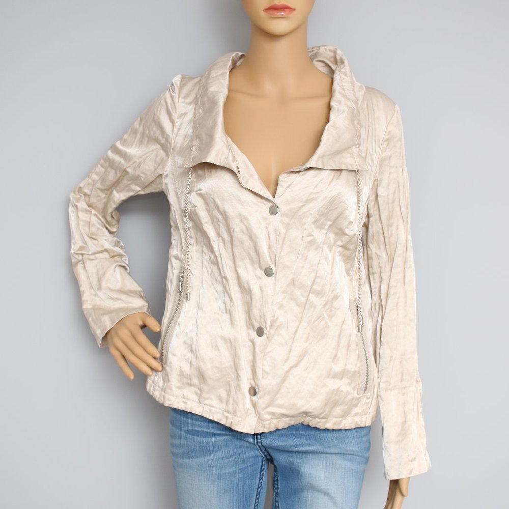 Etcetera Drawstring Lightweight Jacket Top Sz 10 - image 1